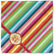 Retro Vertical Stripes Cloth Napkins - Personalized Lunch (Single Full Open)