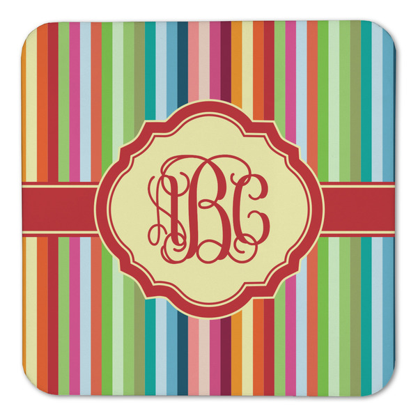 Retro Vertical Stripes Coaster Set - FRONT (one)