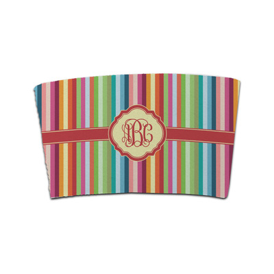 Retro Vertical Stripes Coffee Cup Sleeve (Personalized)