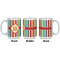 Retro Vertical Stripes Coffee Mug - 15 oz - White APPROVAL