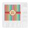 Retro Vertical Stripes Embossed Decorative Napkins (Personalized)