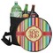 Retro Vertical Stripes Collapsible Personalized Cooler & Seat