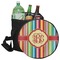 Retro Vertical Stripes Collapsible Cooler & Seat (Personalized)