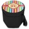 Retro Vertical Stripes Collapsible Personalized Cooler & Seat (Closed)