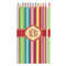 Retro Vertical Stripes Colored Pencils (Personalized)