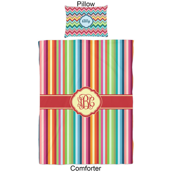 Retro Vertical Stripes Comforter Set - Twin - Approval
