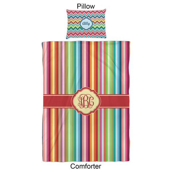 Retro Vertical Stripes Comforter Set - Twin XL - Approval