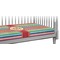 Retro Vertical Stripes Crib Fitted Sheet (Personalized)