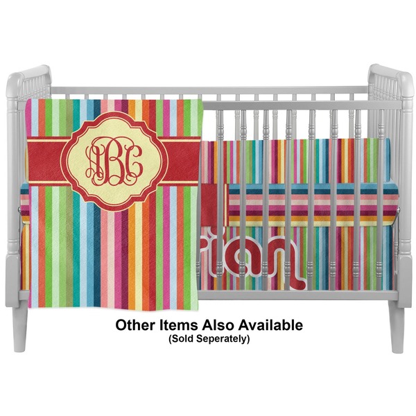 Retro Vertical Stripes Crib - Profile Sold Seperately