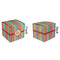 Retro Vertical Stripes Cubic Gift Box - Approval