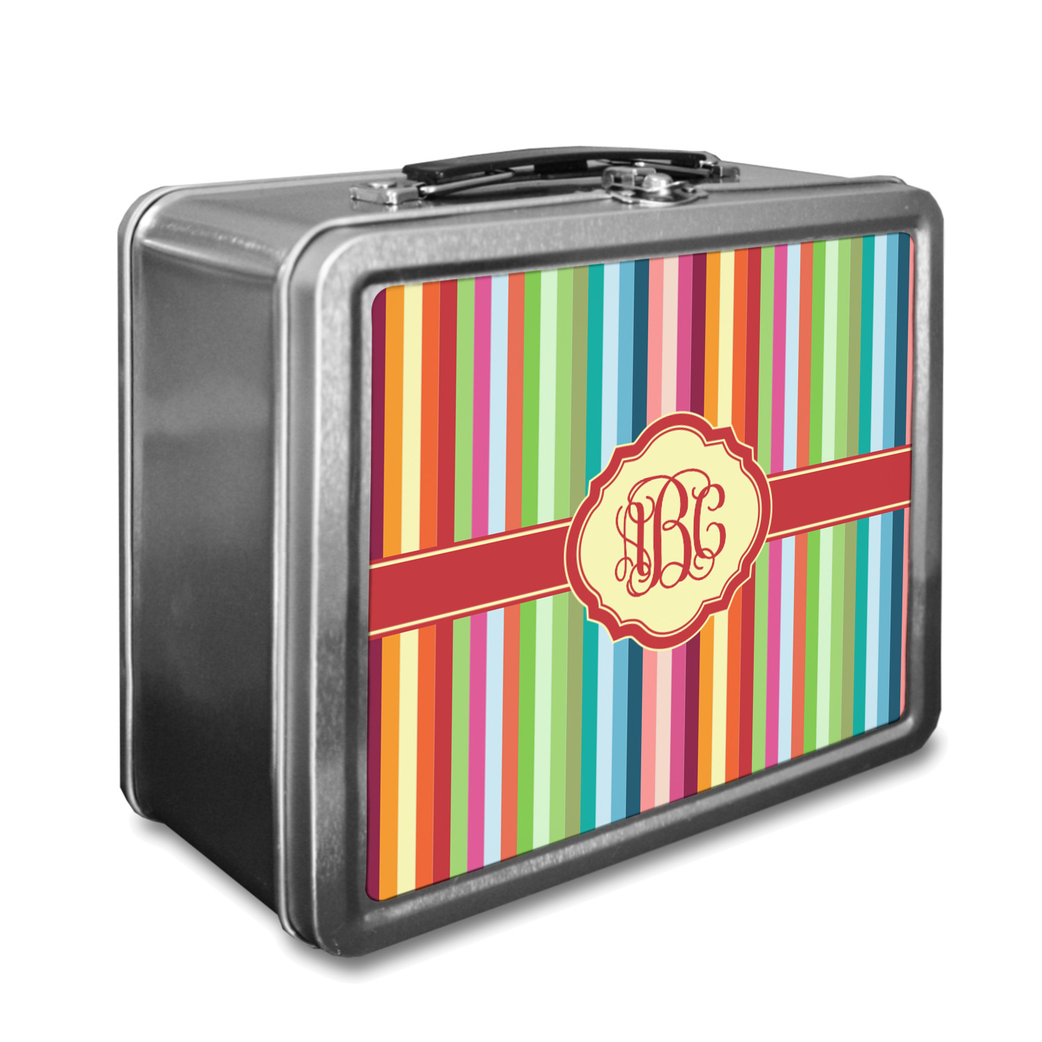 Custom Retro Vertical Stripes Lunch Box (Personalized) YouCustomizeIt