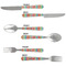 Retro Vertical Stripes Cutlery Set - APPROVAL