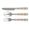 Retro Vertical Stripes Cutlery Set (Personalized)