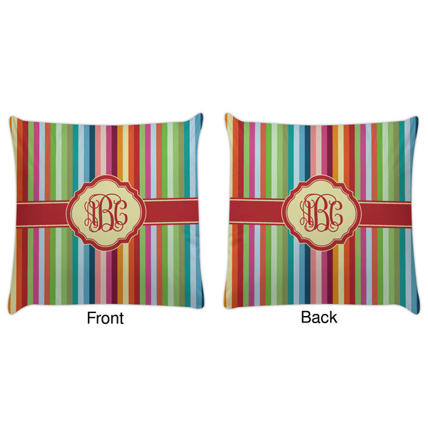 Retro Vertical Stripes Decorative Pillow Case - Approval