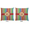 Retro Vertical Stripes Decorative Pillow Case - Approval