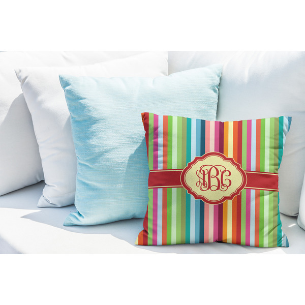 Retro Vertical Stripes Decorative Pillow Case - LIFESTYLE 2