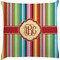 Retro Vertical Stripes Decorative Pillow Case (Personalized)