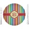 Retro Vertical Stripes Dinner Plate