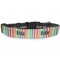 Retro Vertical Stripes Dog Collar Round - Main