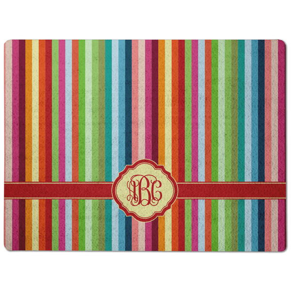 Retro Vertical Stripes Dog Food Mat - Medium without bowls