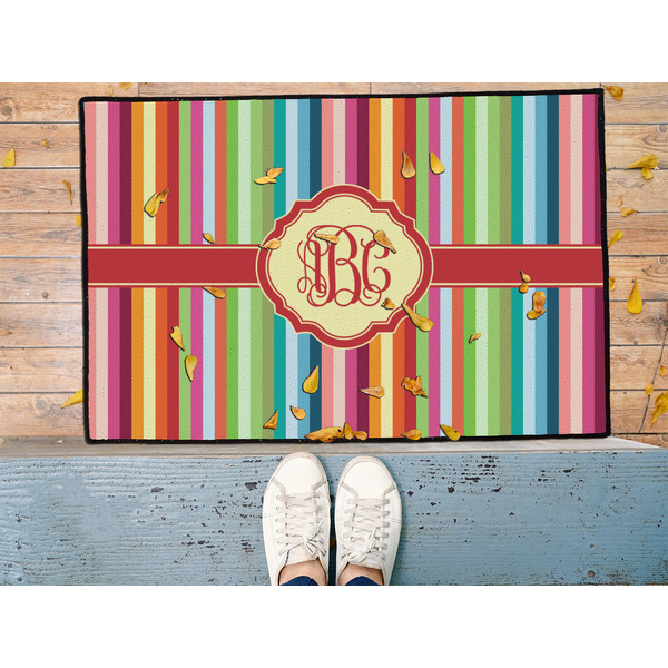 Retro Vertical Stripes Door Mat - LIFESTYLE (Med)