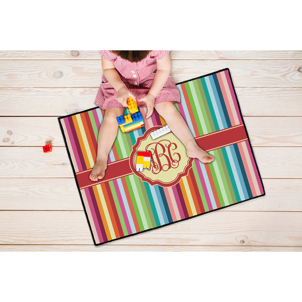 Retro Vertical Stripes Door Mats - LIFESTYLE kid