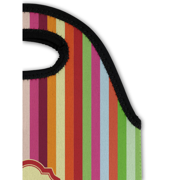 Retro Vertical Stripes Double Wine Tote - Detail 1 (new)
