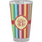 Retro Vertical Stripes Pint Glass - Full Color - Front View