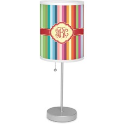 Retro Vertical Stripes Lamp with Drum Shade (Personalized)