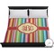 Retro Vertical Stripes Duvet Cover - King (Personalized)