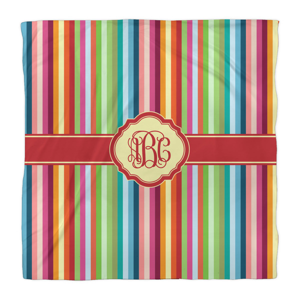 Retro Vertical Stripes Duvet Cover - Queen - Front