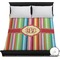 Retro Vertical Stripes Duvet Cover - Full / Queen (Personalized)