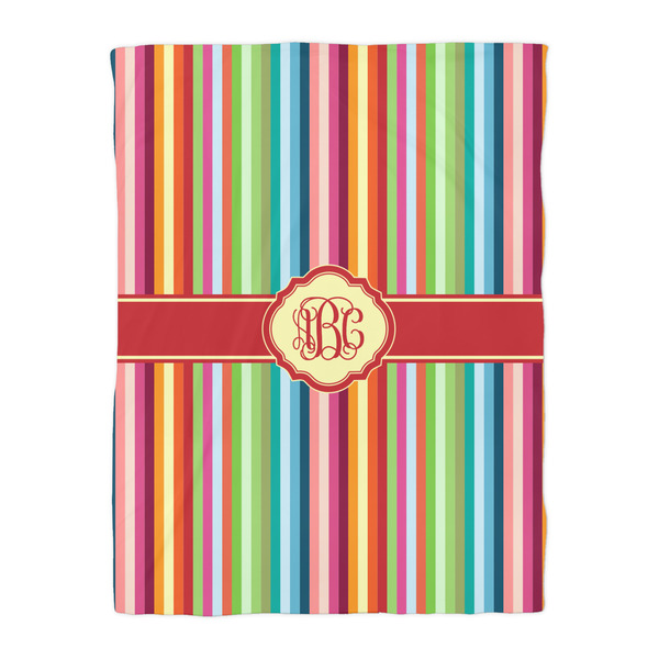 Retro Vertical Stripes Duvet Cover - Twin - Front