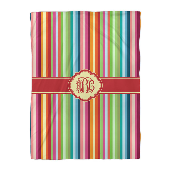 Retro Vertical Stripes Duvet Cover - Twin XL - Front