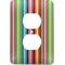 Retro Vertical Stripes Electric Outlet Plate