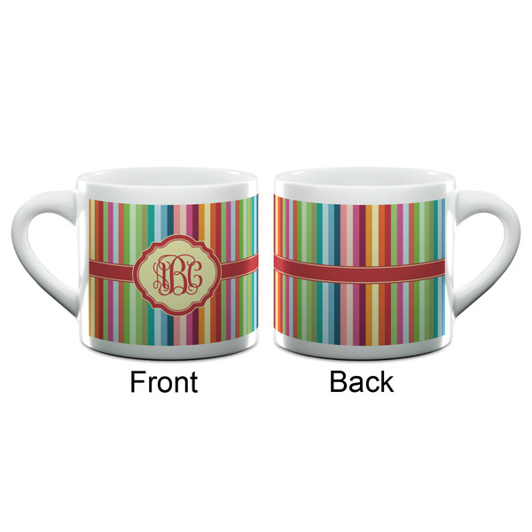 Retro Vertical Stripes Espresso Cup - 6oz (Double Shot) (APPROVAL)