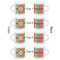 Retro Vertical Stripes Espresso Cup Set of 4 - Apvl