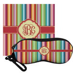 Retro Vertical Stripes Eyeglass Case & Cloth (Personalized)