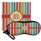 Retro Vertical Stripes Eyeglass Case & Cloth Set