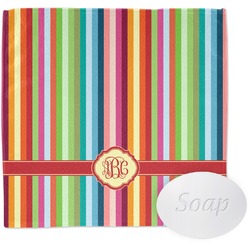 Retro Vertical Stripes Washcloth (Personalized)