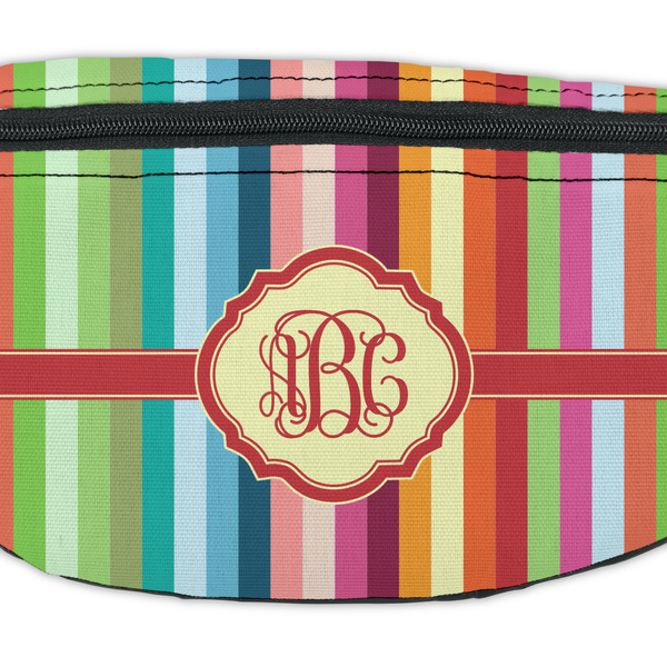 Retro Vertical Stripes Fanny Pack - Closeup
