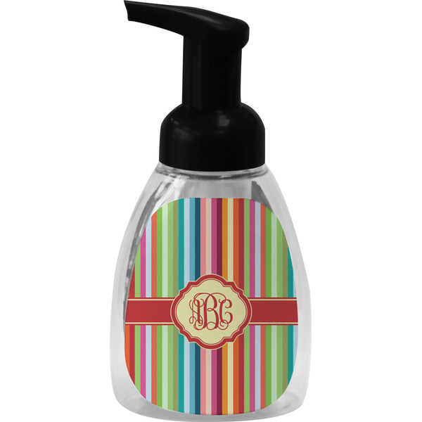 Retro Vertical Stripes Foam Soap Bottle