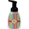 Retro Vertical Stripes Foam Soap Bottle - Black (Personalized)