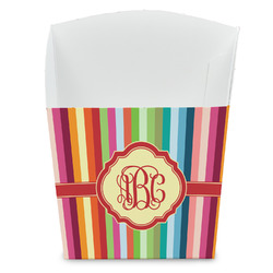 Retro Vertical Stripes French Fry Favor Boxes (Personalized)