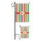 Retro Vertical Stripes Garden Flag - PARENT/MAIN