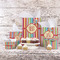 Retro Vertical Stripes Gift Bags - In Context
