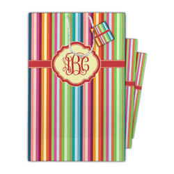 Retro Vertical Stripes Gift Bag (Personalized)