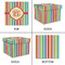 Retro Vertical Stripes Gift Boxes with Lid - Canvas Wrapped - Small - Approval