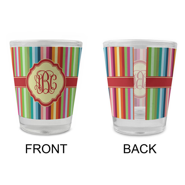 Retro Vertical Stripes Glass Shot Glass - Standard - APPROVAL