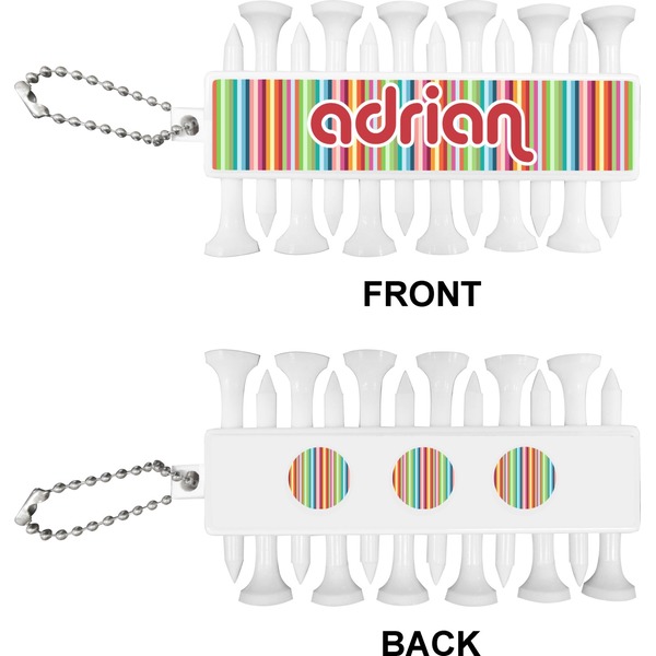 Retro Vertical Stripes Golf Buddy (Approval)